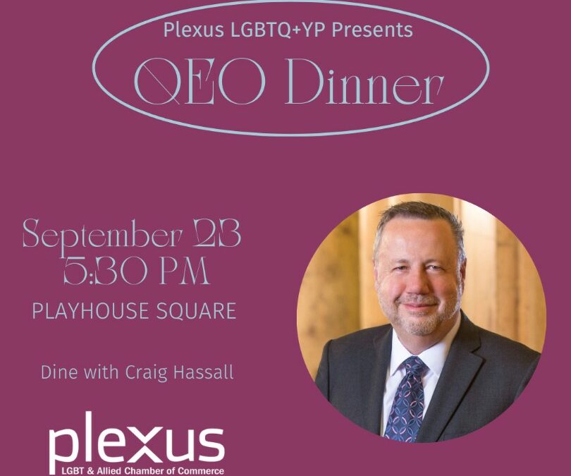 Plexus LBBTQ+ YP Presents CEO Dinner with Craig Hassall