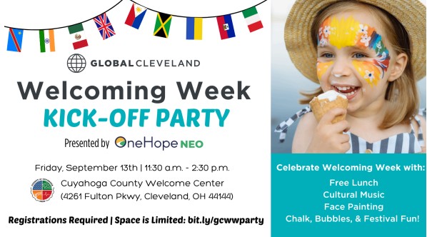 Welcoming Week Kick Off Party- Global Cleveland