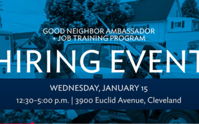 Good Neighbor Ambassador & Job Training Program Hiring Event – Northeast Ohio Regional Sewer District