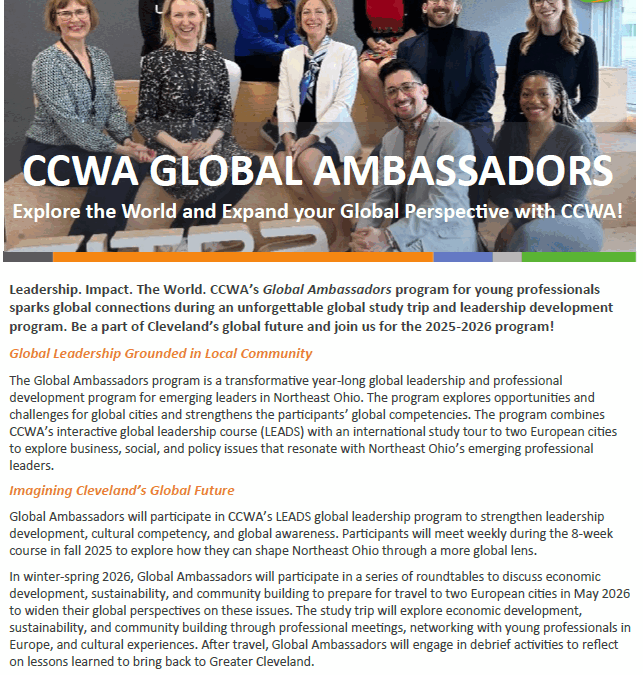 Global Ambassadors Program – Cleveland Council on World Affairs