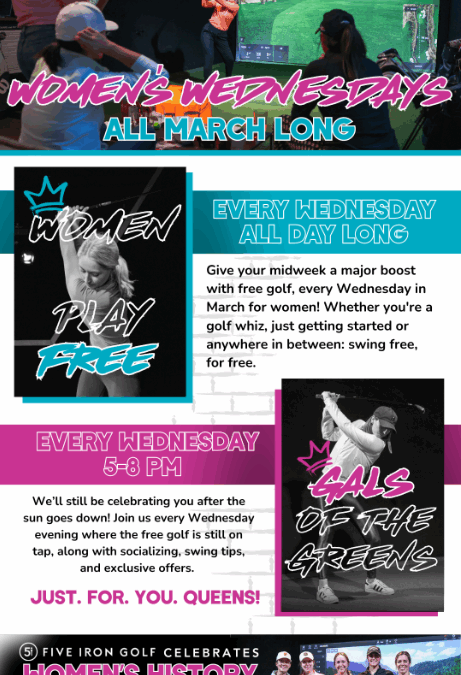 Women Wednesdays – Five Iron Golf